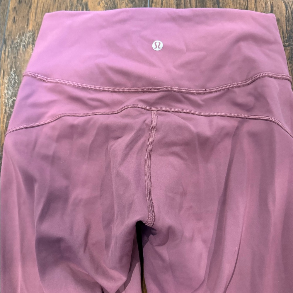 lululemon athletica Pink Leggings with High Waist and Moisture-Wicking Fabric